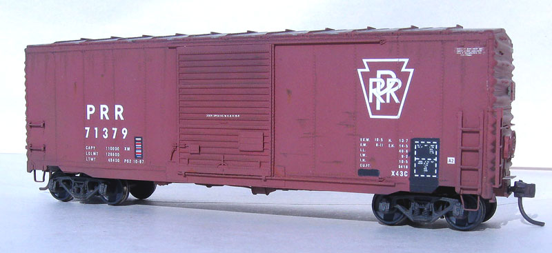 K4 Z decals Pennsylvania Railroad RER X29D 40 ft environ 12.19 m Wagon couvert blanc ombre Herald 
